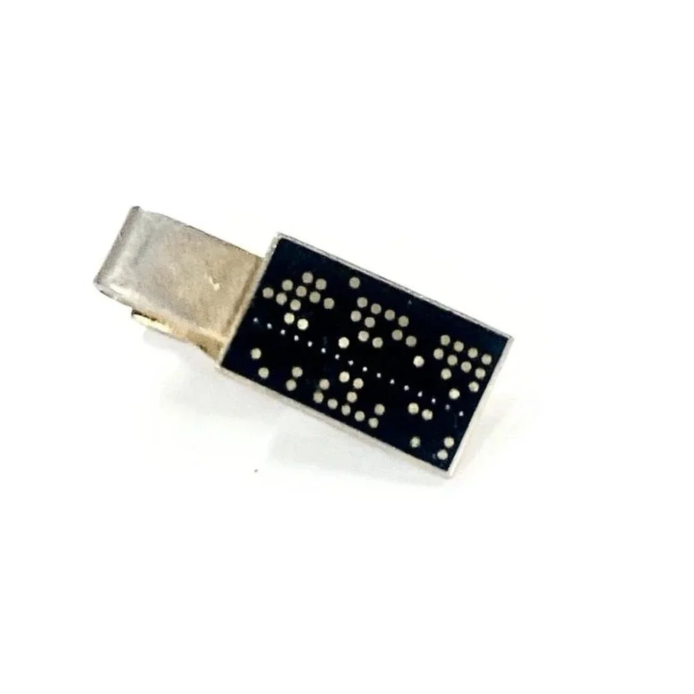 Vintage Robbins Co Attleboro Computer Punch Card IBM Tie Clip Mid Century